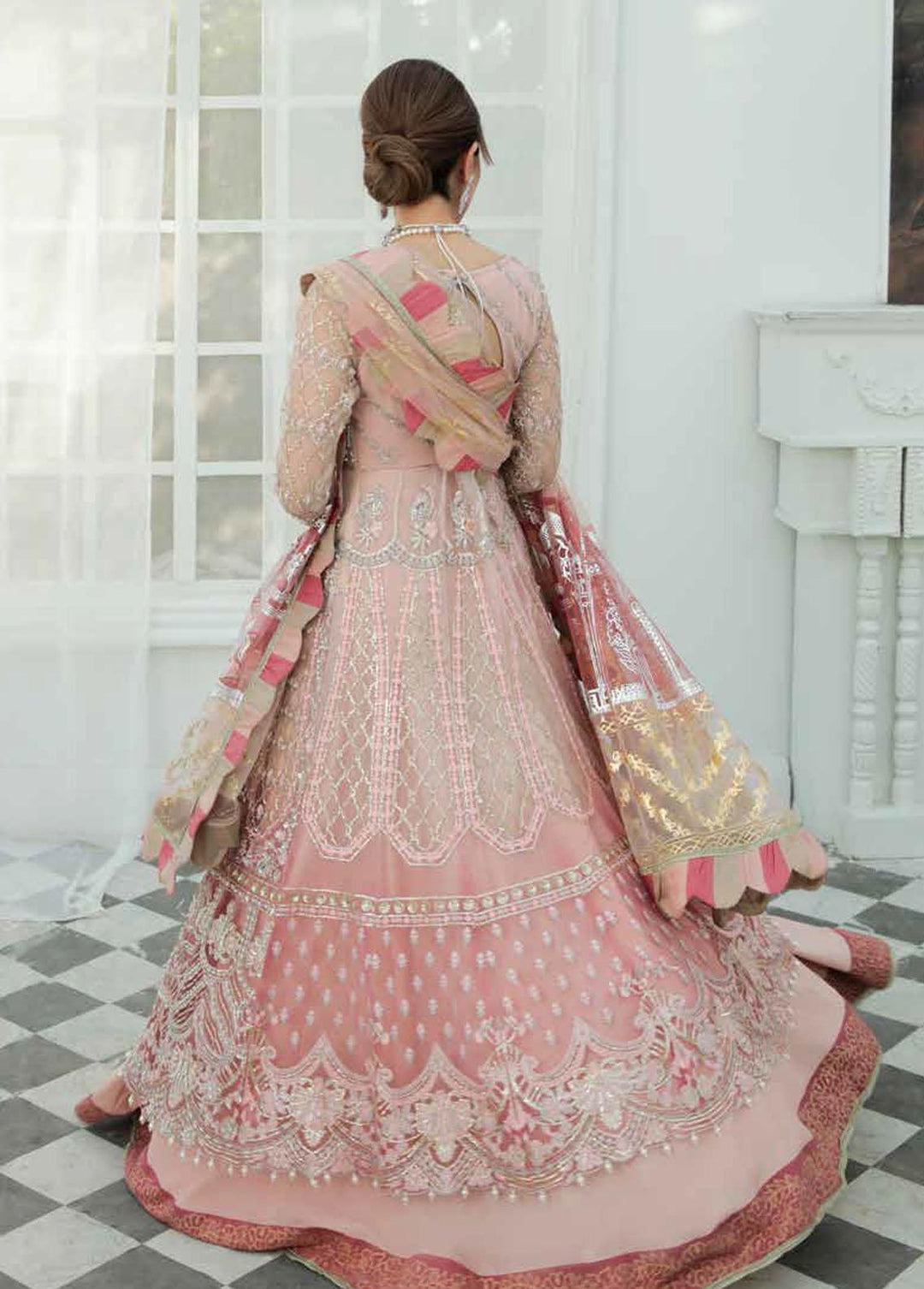 Inayat Embroidered Organza Suits Unstitched 3 Piece IN22LW 04 Zaina - Luxury Wedding Collection