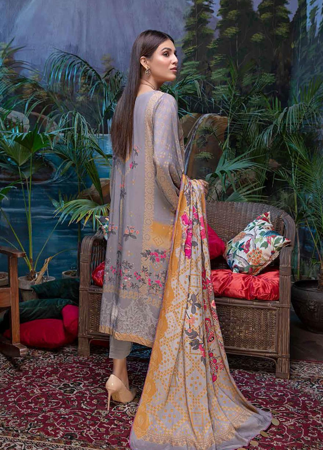 Infinity By Charizma Embroidered Marina Suits Unstitched 3 Piece CRZ21I CIN-05 - Winter Collection