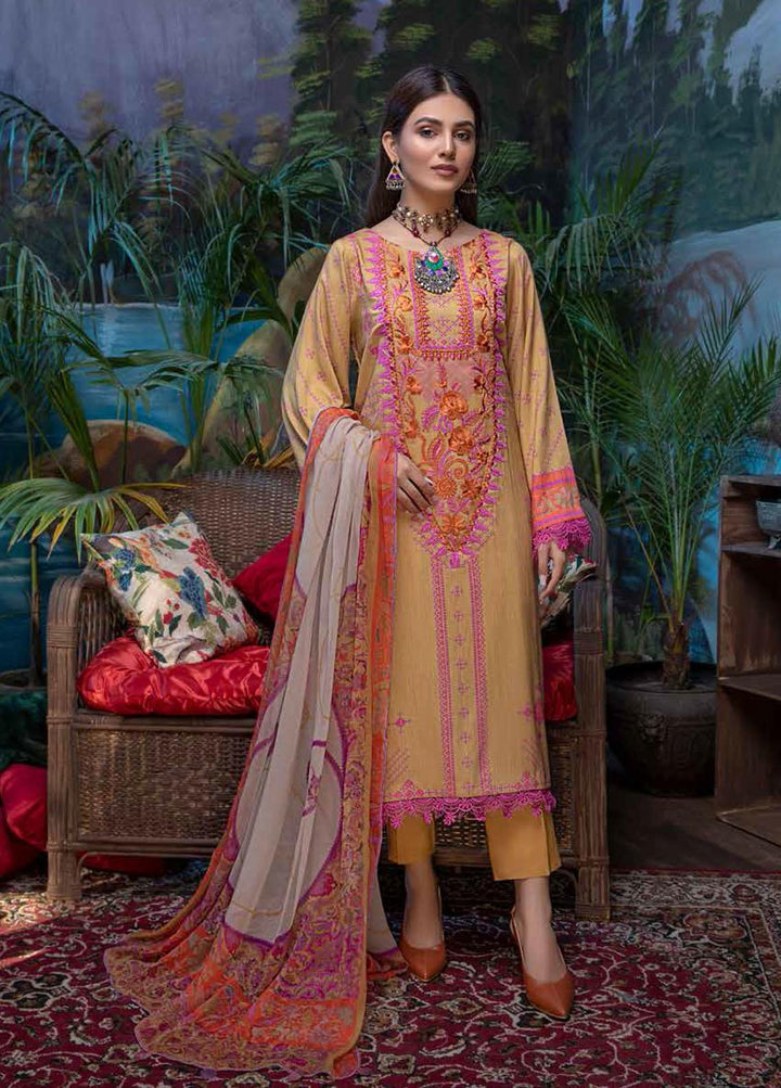 Infinity By Charizma Embroidered Marina Suits Unstitched 3 Piece CRZ21I CIN-07 - Winter Collection