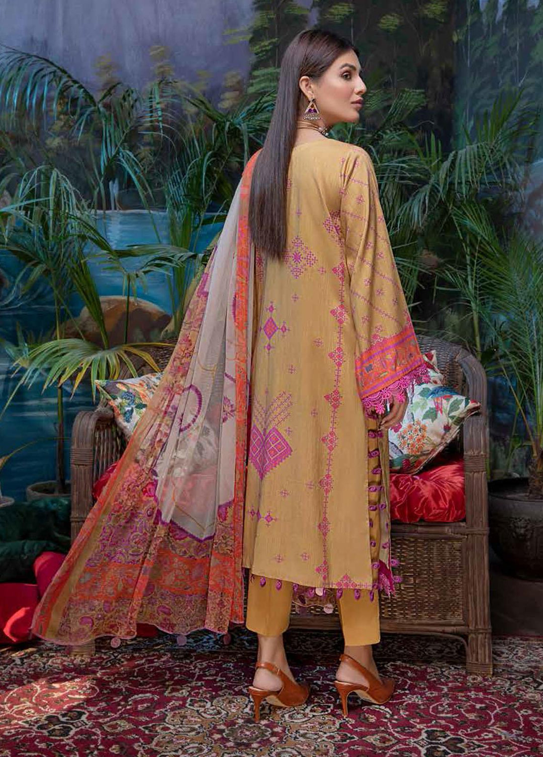 Infinity By Charizma Embroidered Marina Suits Unstitched 3 Piece CRZ21I CIN-07 - Winter Collection