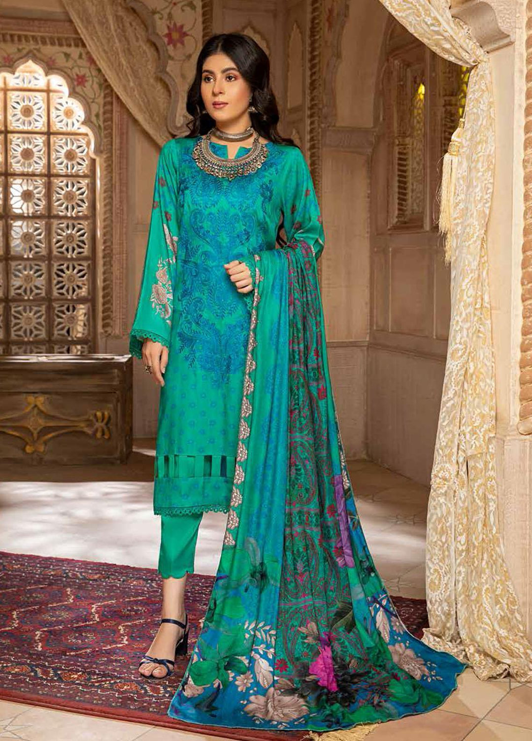 Infinity By Charizma Embroidered Marina Suits Unstitched 3 Piece CRZ21I CIN-08 - Winter Collection