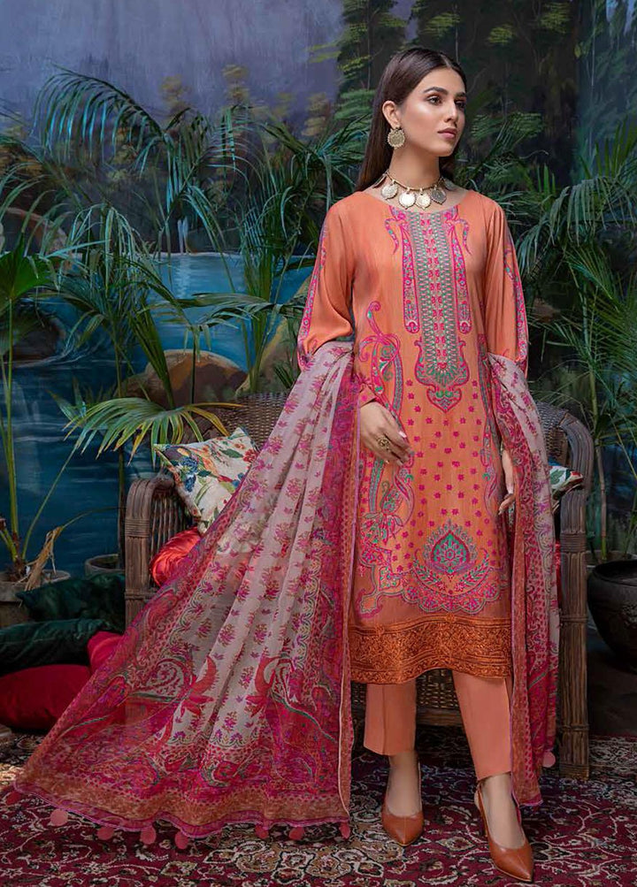 Infinity By Charizma Embroidered Marina Suits Unstitched 3 Piece CRZ21I CIN-10 - Winter Collection