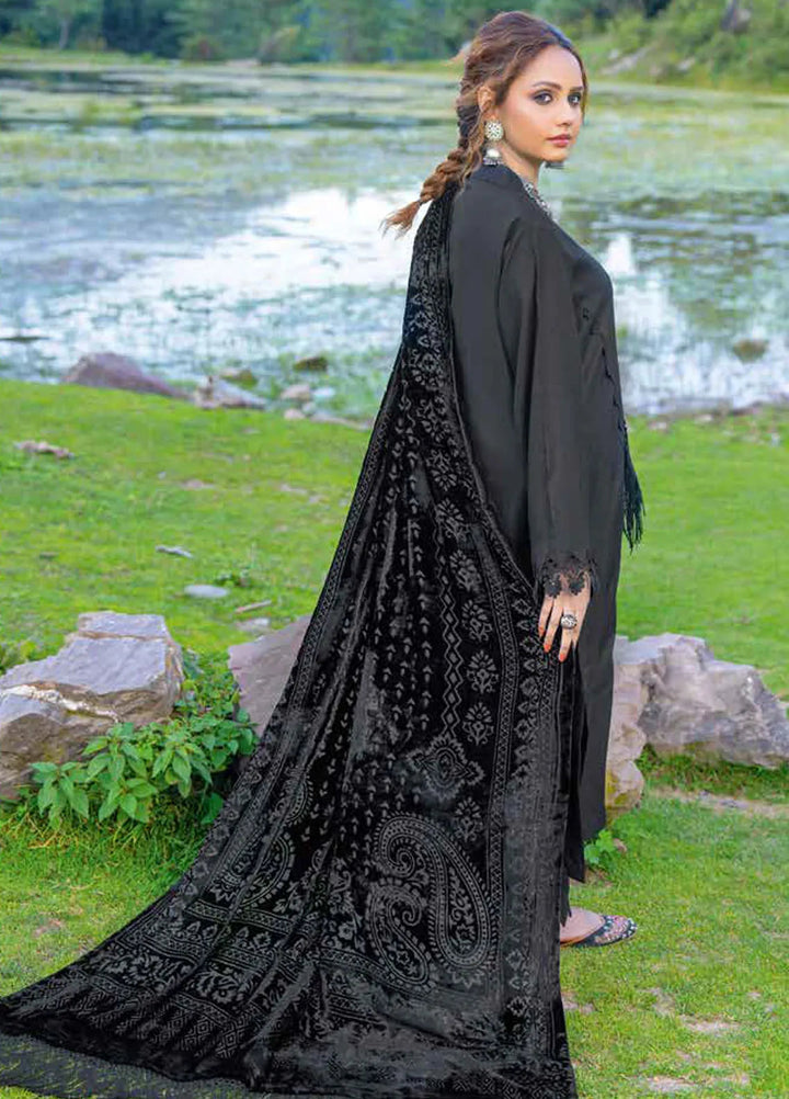 Insia By Riaz Arts Embroidered Wool Suit Unstitched 3 Piece RA24I D-07 - Winter Collection