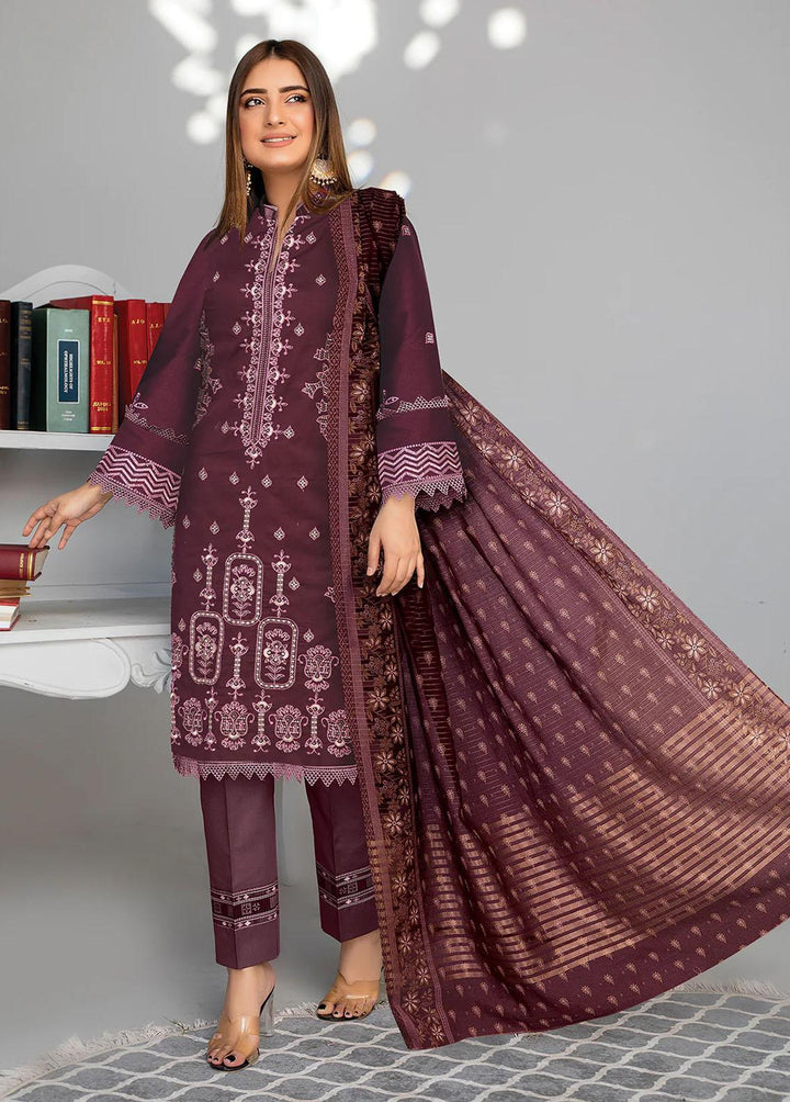 Insiya Clothing Embroidered Lawn Suits Unstitched 3 Piece INS23ME 05 - Eid Collection