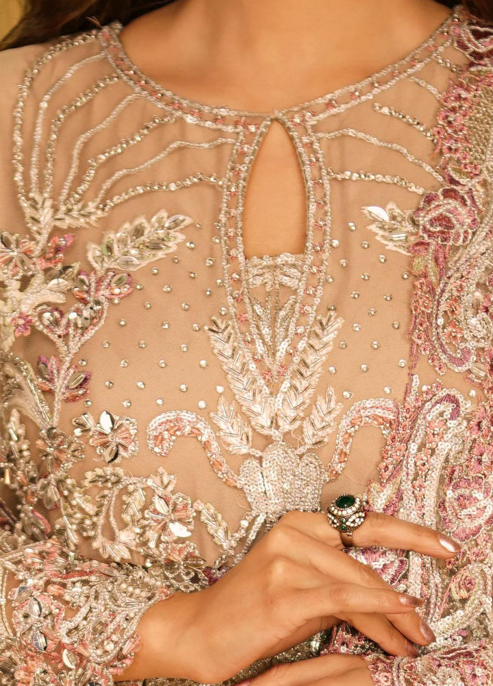 Insiya Clothing Embroidered Net Suits Unstitched 3 Piece INS23WF Design Code 04 - Festive Collection