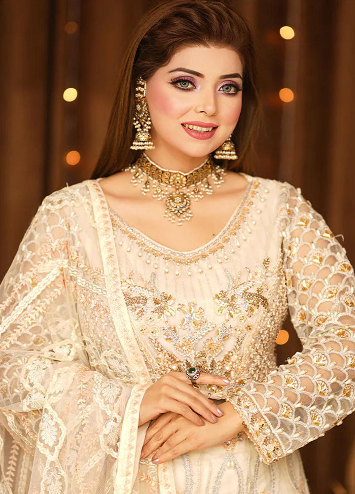 Insiya Clothing Embroidered Net Suits Unstitched 3 Piece INS23WF Design Code 06 - Festive Collection