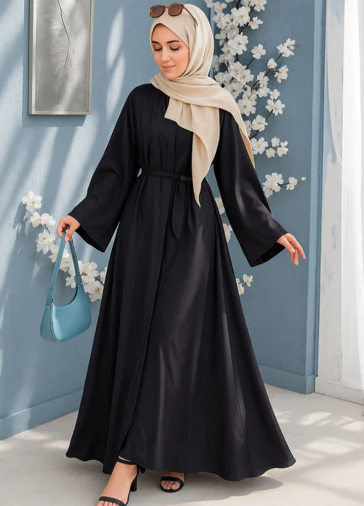 Insiya Pret Solid Nidha Blend Abaya QAW6306