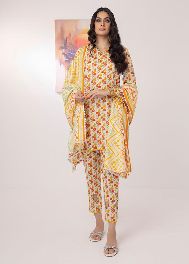 Intermix By ZS Textiles Printed  Suits Unstitched 3 Piece ZS23I 01 - Summer Collection