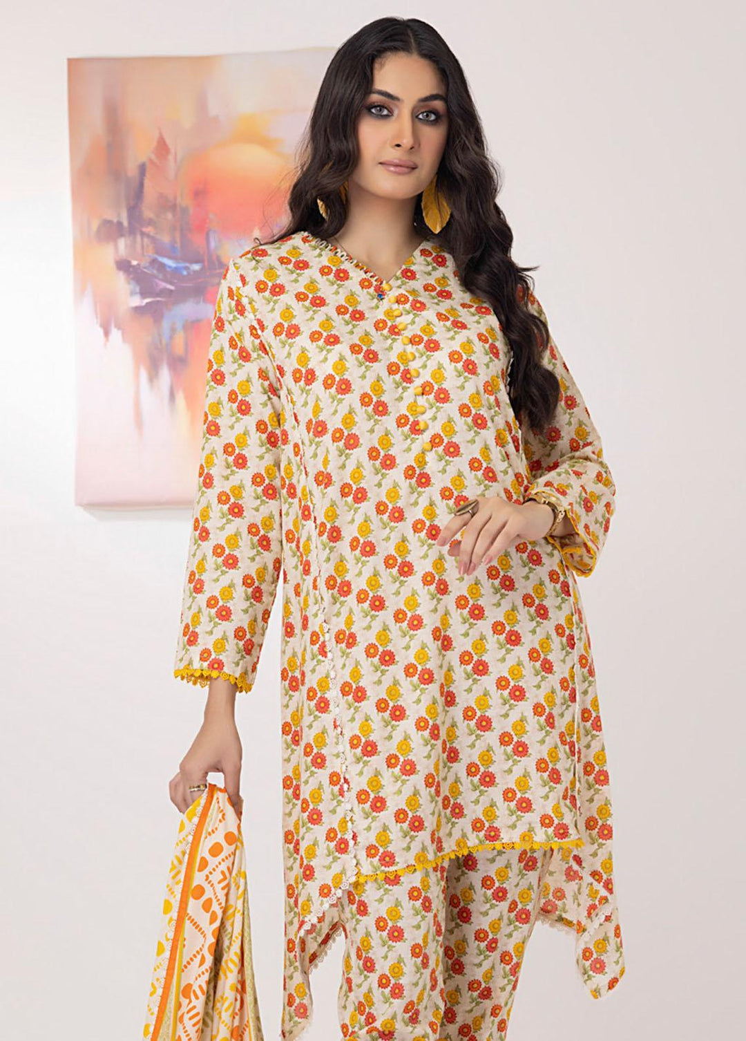 Intermix By ZS Textiles Printed  Suits Unstitched 3 Piece ZS23I 01 - Summer Collection