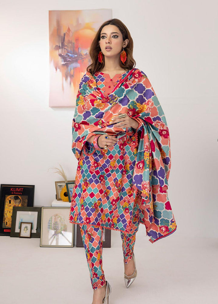 Intermix By ZS Textiles Printed  Suits Unstitched 3 Piece ZS23I 10 - Summer Collection