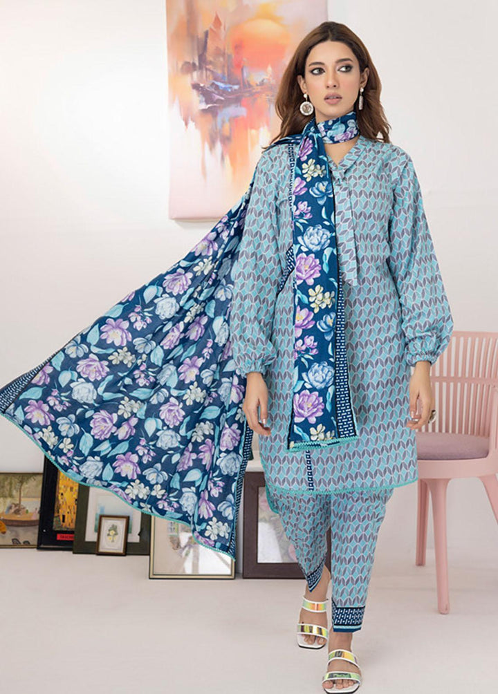 Intermix By ZS Textiles Printed  Suits Unstitched 3 Piece ZS23I 11 - Summer Collection