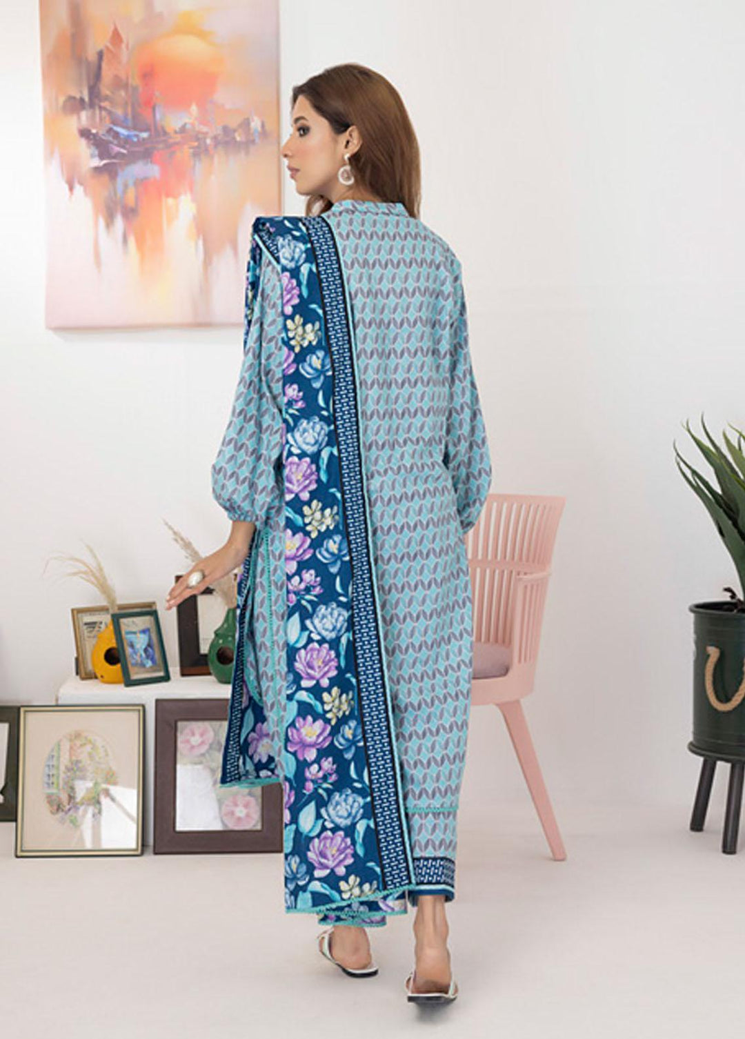 Intermix By ZS Textiles Printed  Suits Unstitched 3 Piece ZS23I 11 - Summer Collection