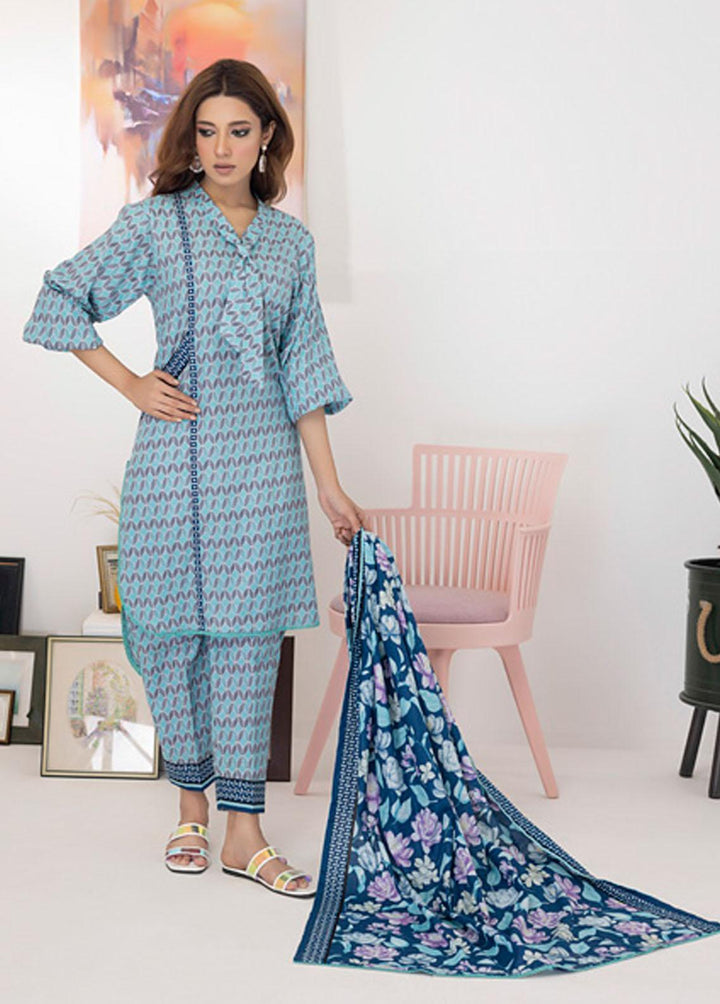 Intermix By ZS Textiles Printed  Suits Unstitched 3 Piece ZS23I 11 - Summer Collection