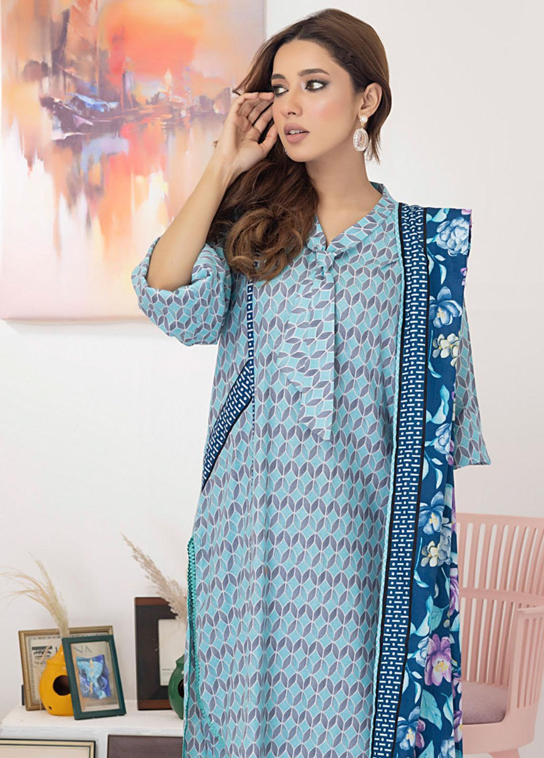 Intermix By ZS Textiles Printed  Suits Unstitched 3 Piece ZS23I 11 - Summer Collection