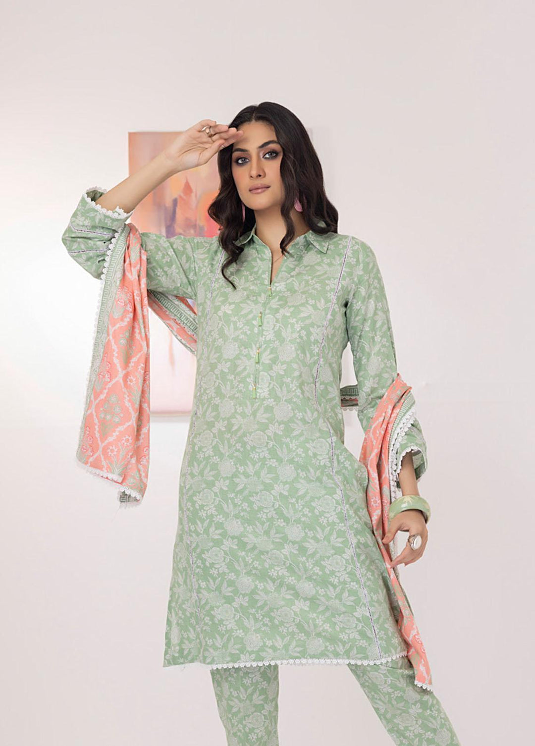 Intermix By ZS Textiles Printed  Suits Unstitched 3 Piece ZS23I 02 - Summer Collection