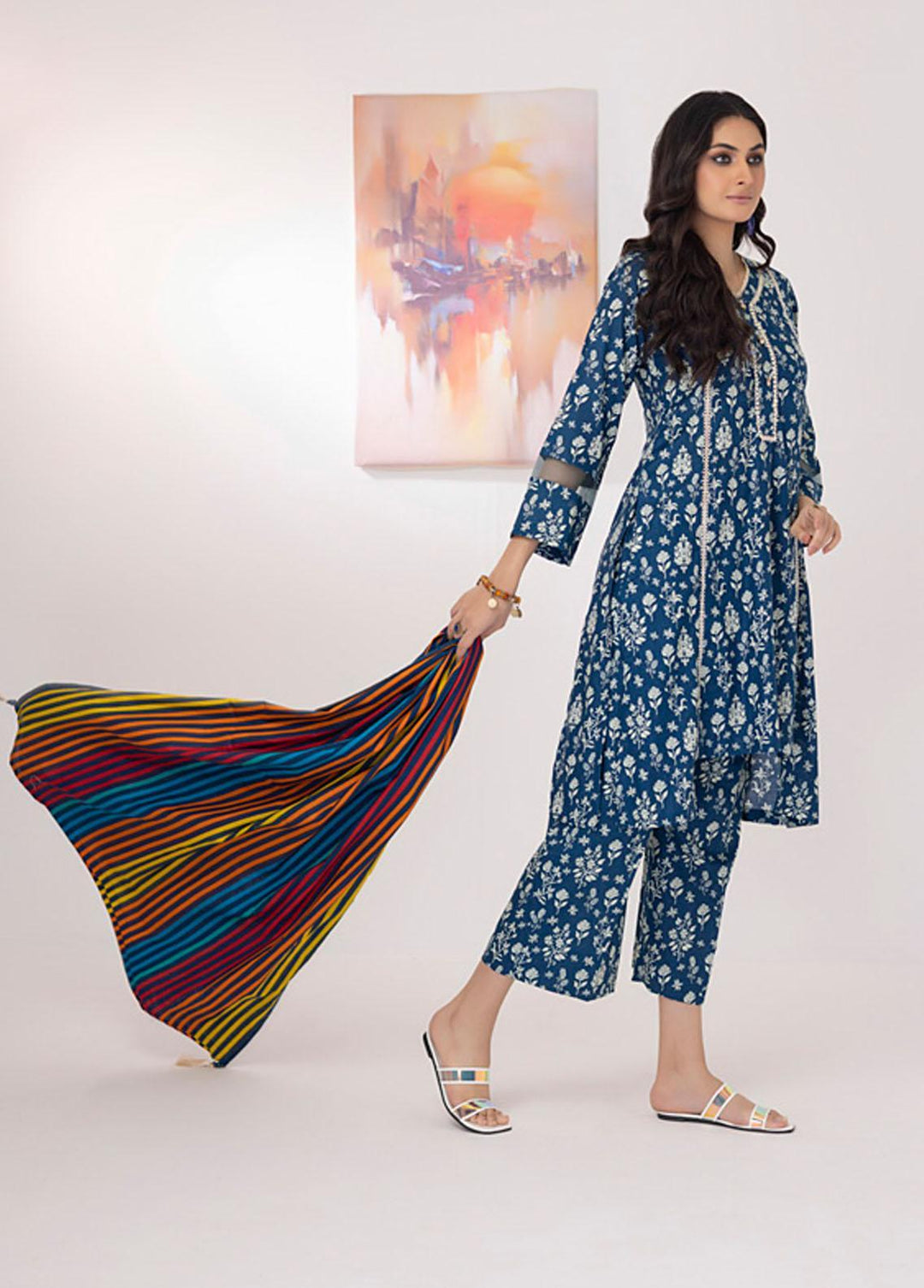 Intermix By ZS Textiles Printed  Suits Unstitched 3 Piece ZS23I 03 - Summer Collection