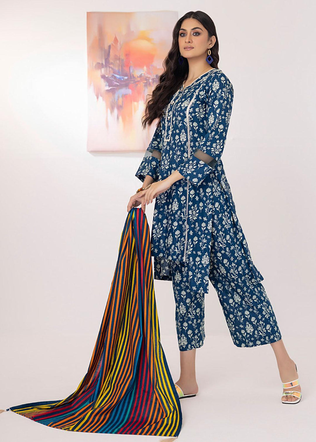 Intermix By ZS Textiles Printed  Suits Unstitched 3 Piece ZS23I 03 - Summer Collection