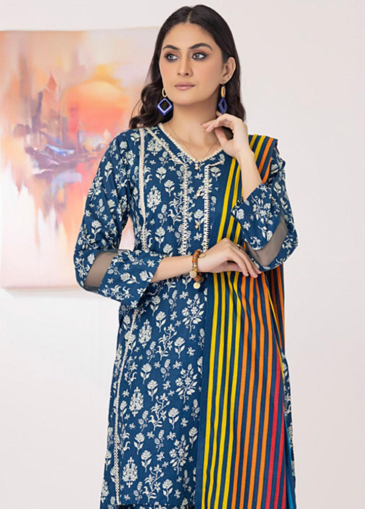 Intermix By ZS Textiles Printed  Suits Unstitched 3 Piece ZS23I 03 - Summer Collection