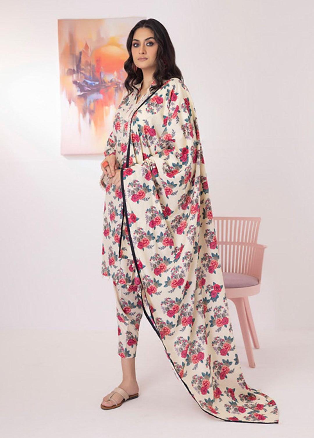 Intermix By ZS Textiles Printed  Suits Unstitched 3 Piece ZS23I 04 - Summer Collection