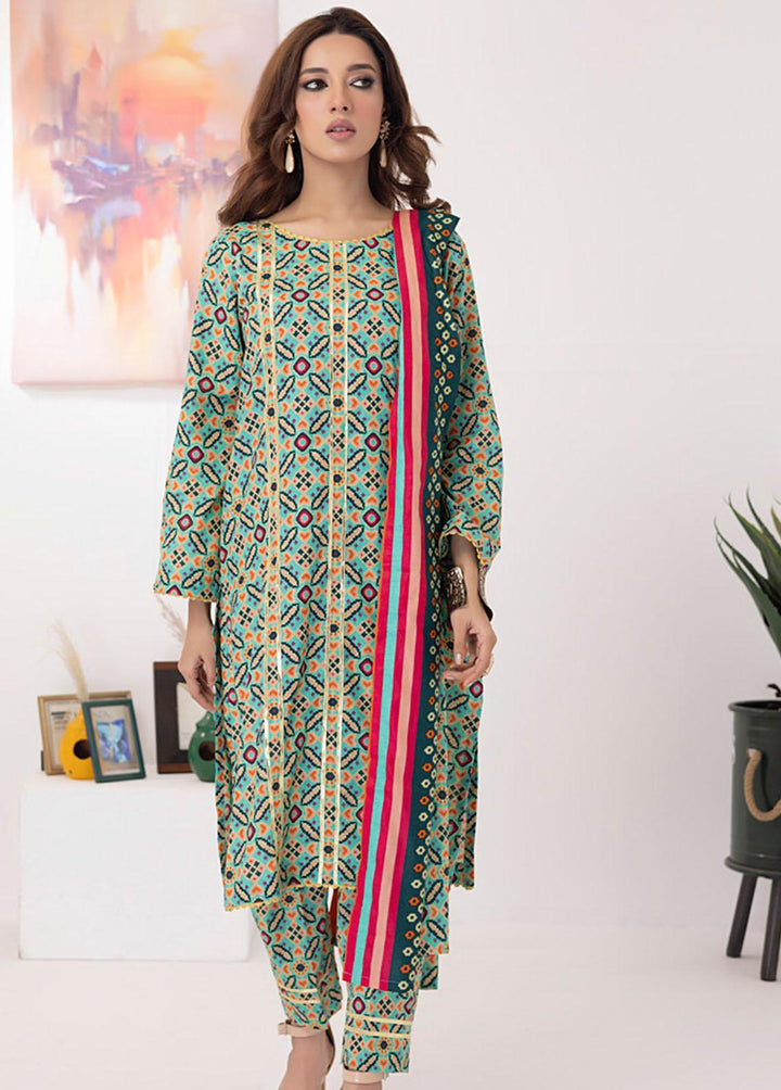 Intermix By ZS Textiles Printed  Suits Unstitched 3 Piece ZS23I 05 - Summer Collection