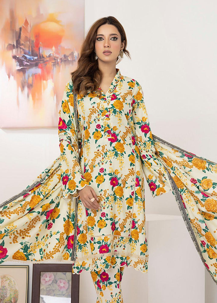 Intermix By ZS Textiles Printed  Suits Unstitched 3 Piece ZS23I 07 - Summer Collection