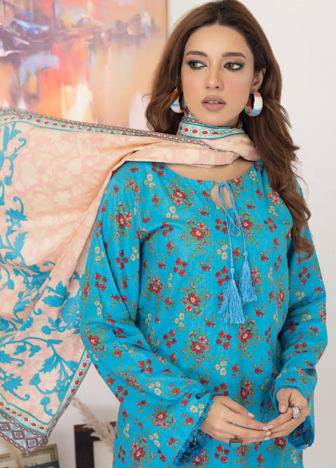 Intermix By ZS Textiles Printed  Suits Unstitched 3 Piece ZS23I 09 - Summer Collection