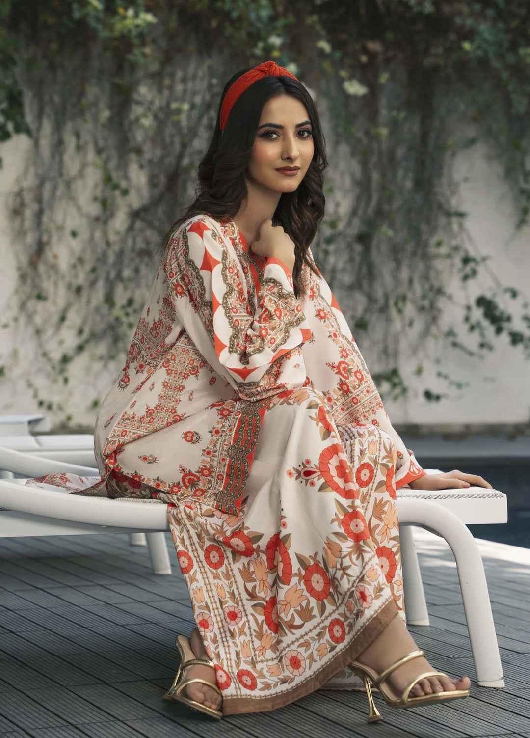 Ira by Miras Pret Printed Silk 2 Piece Suit Kaia