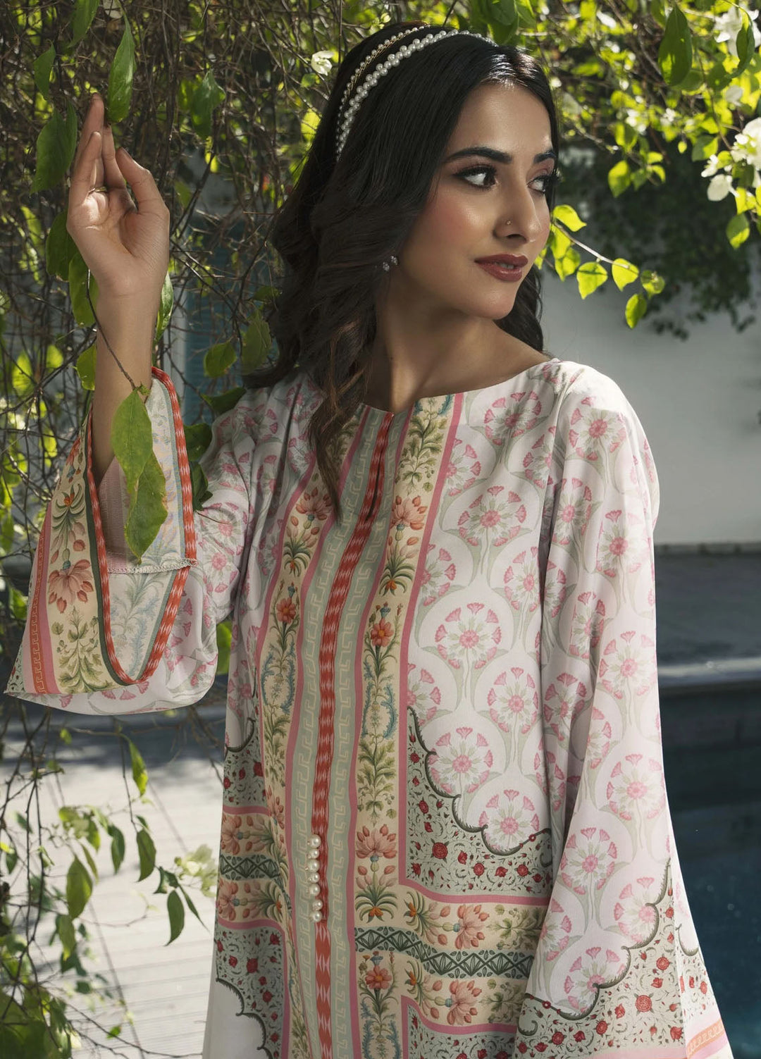 Ira by Miras Pret Printed Silk 2 Piece Suit Liana