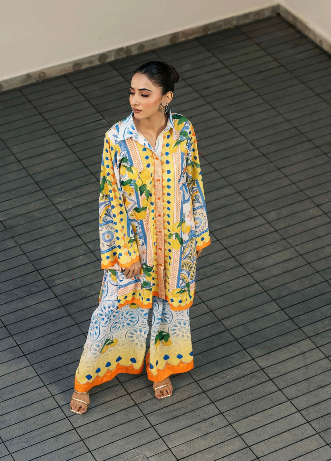 Ira by Miras Pret Printed Silk 2 Piece Suit Taria