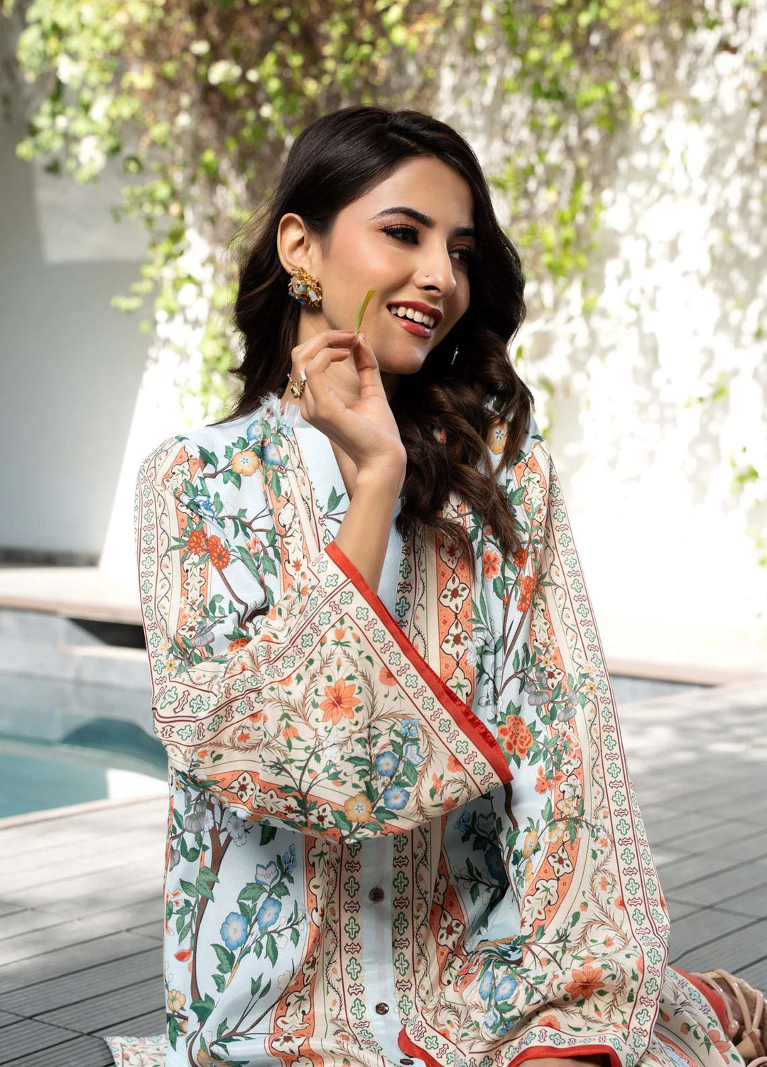 Ira by Miras Pret Printed Silk 2 Piece Suit Vera