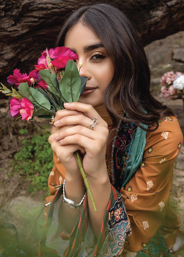 Iris By Humdum Embroidered Lawn Suits Unstitched 3 Piece HD23I D-01 - Summer Collection