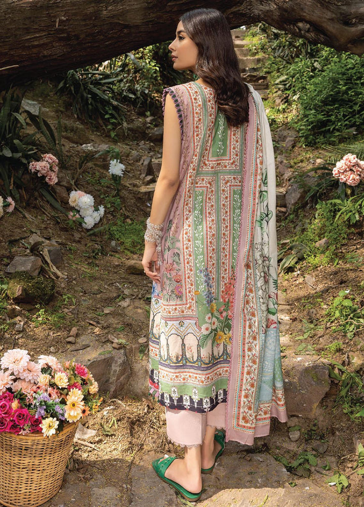 Iris By Humdum Embroidered Lawn Suits Unstitched 3 Piece HD23I D-02 - Summer Collection