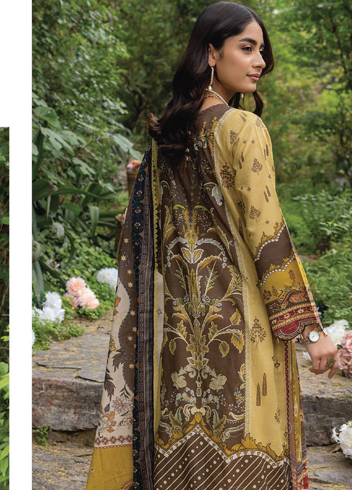 Iris By Humdum Embroidered Lawn Suits Unstitched 3 Piece HD23I D-03 - Summer Collection
