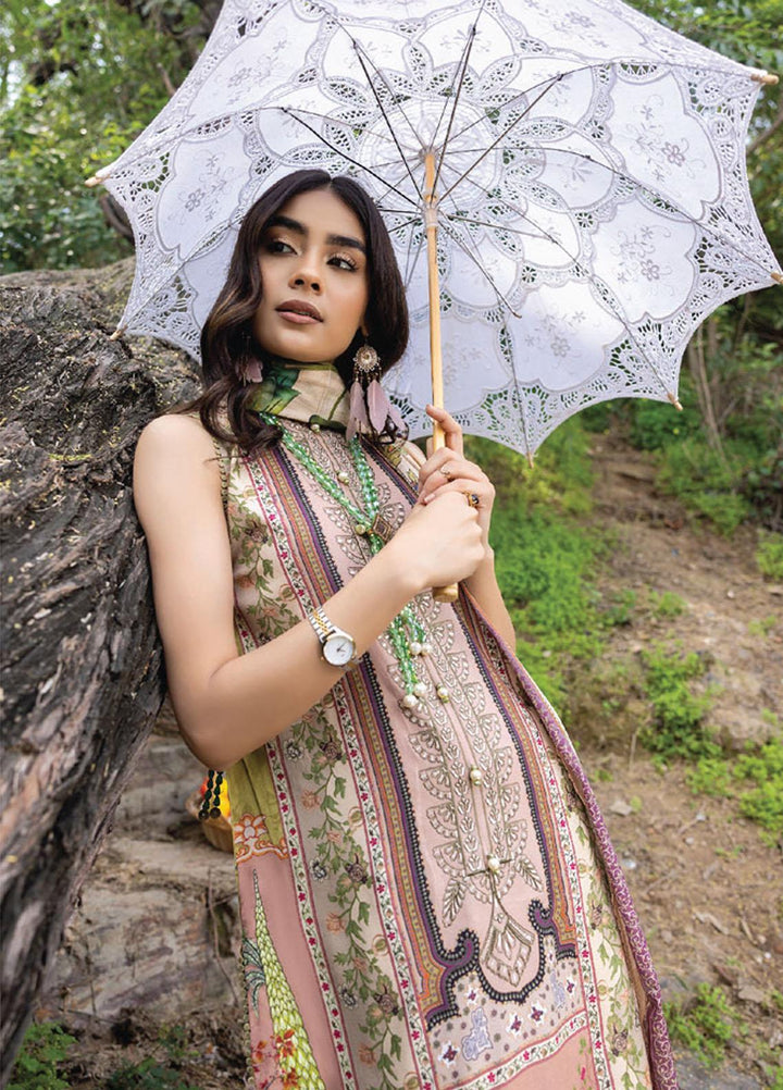 Iris By Humdum Embroidered Lawn Suits Unstitched 3 Piece HD23I D-07 - Summer Collection