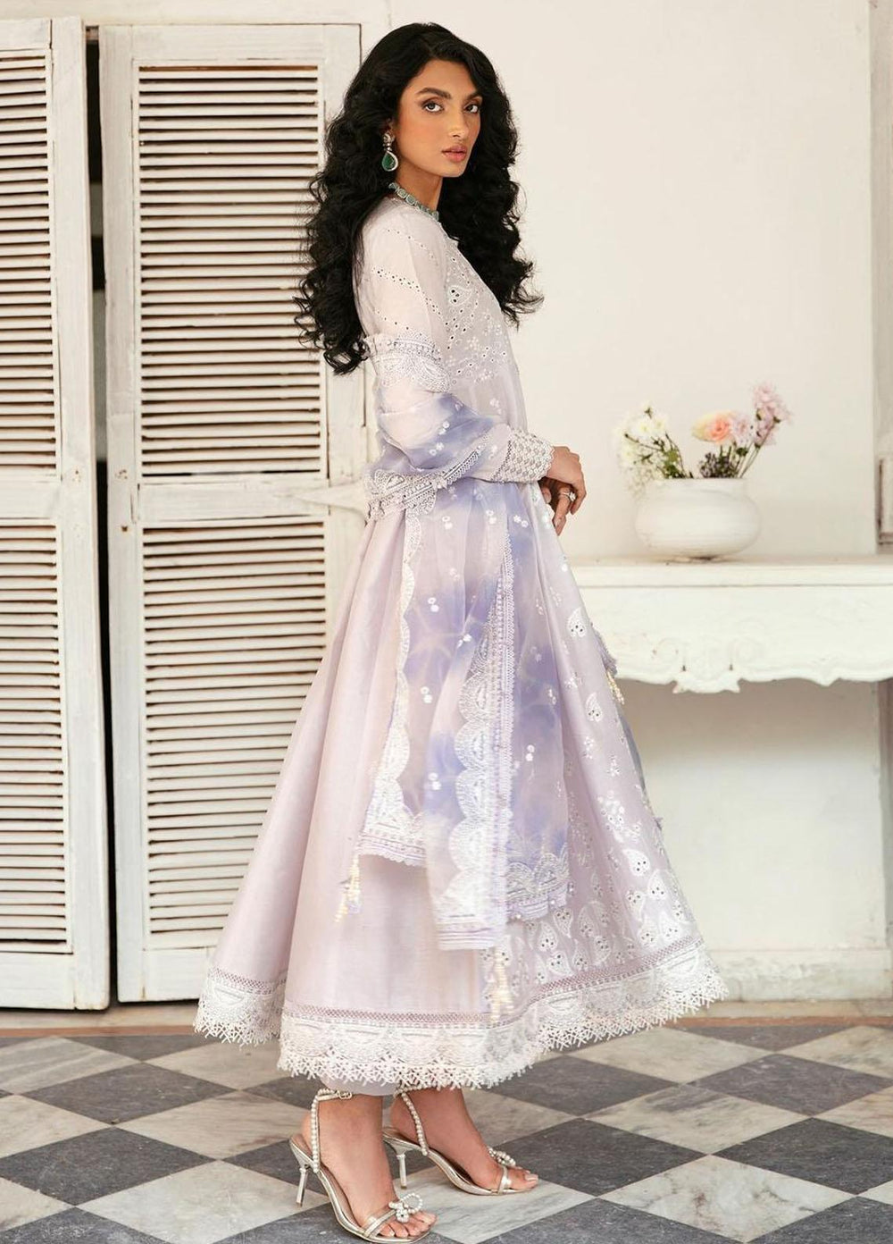 Iris By Jazmin Embroidered Lawn Suits Unstitched 3 Piece JZ23IL D-01 Linnea - Eid Collection