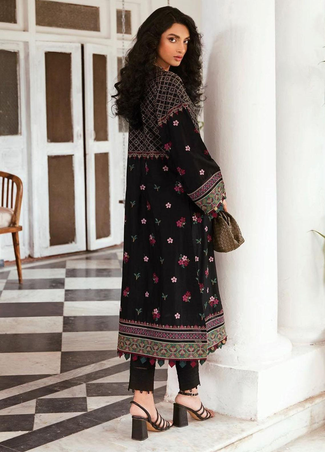 Iris By Jazmin Embroidered Lawn Suits Unstitched 3 Piece JZ23IL D-09 Florin - Eid Collection