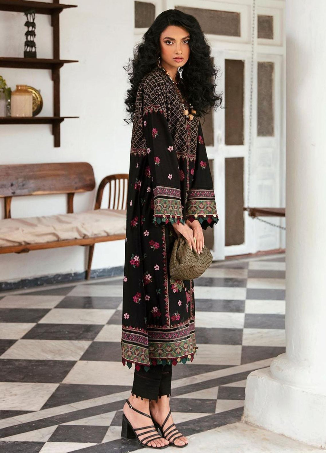 Iris By Jazmin Embroidered Lawn Suits Unstitched 3 Piece JZ23IL D-09 Florin - Eid Collection