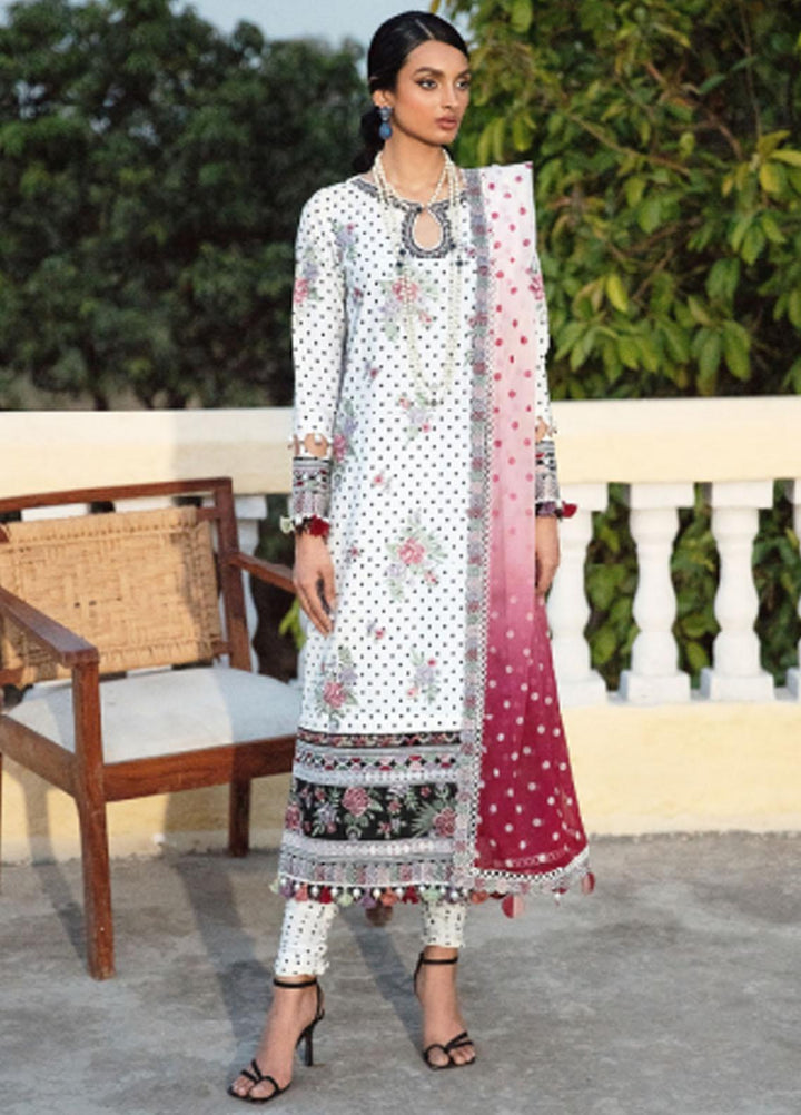 Iris By Jazmin Embroidered Lawn Suits Unstitched 3 Piece JZ23IL D-10 Fallon - Eid Collection