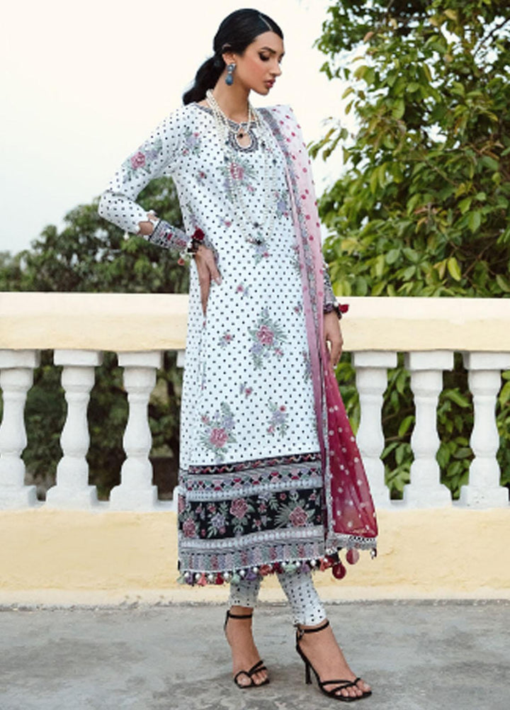 Iris By Jazmin Embroidered Lawn Suits Unstitched 3 Piece JZ23IL D-10 Fallon - Eid Collection