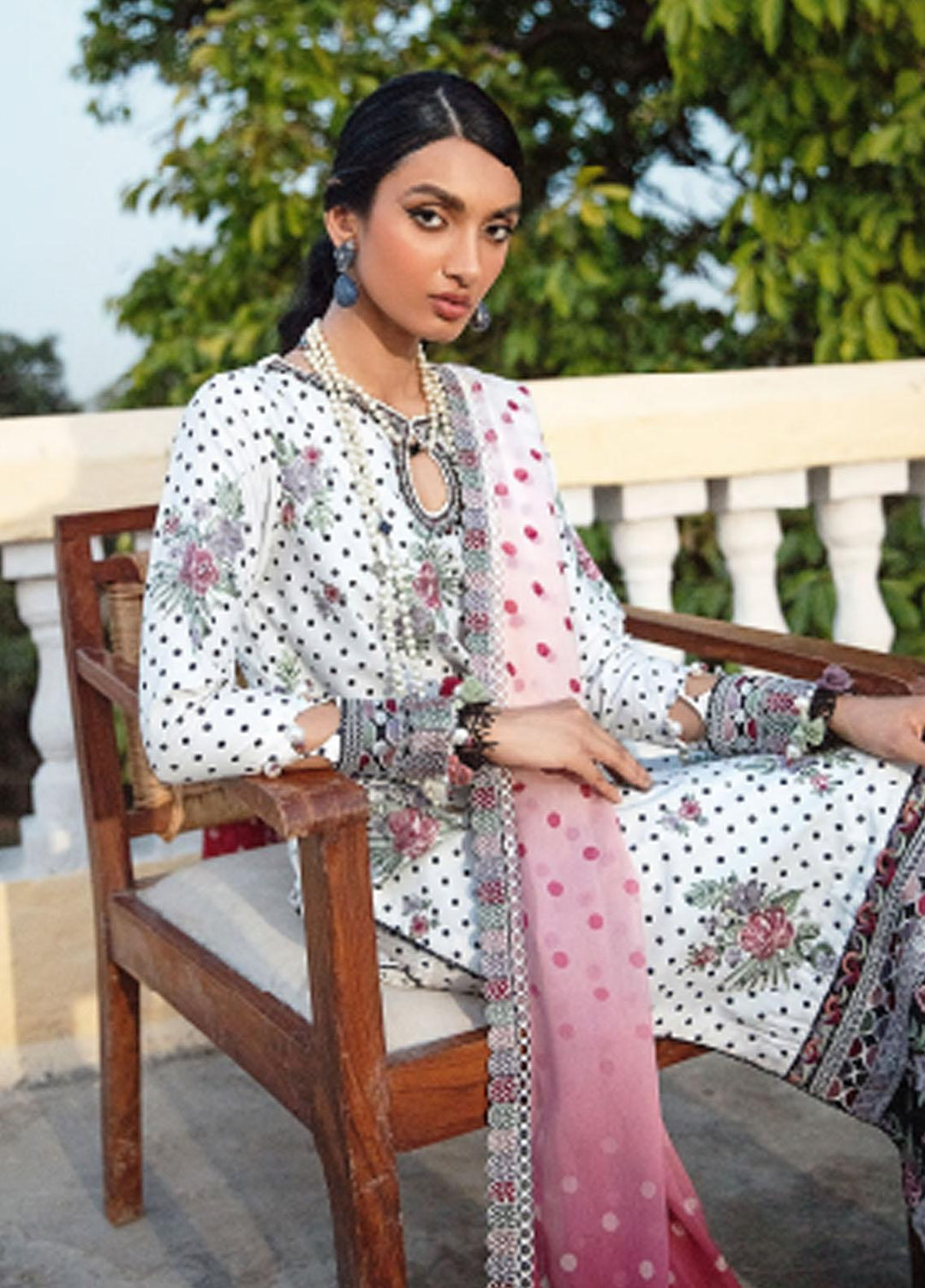 Iris By Jazmin Embroidered Lawn Suits Unstitched 3 Piece JZ23IL D-10 Fallon - Eid Collection