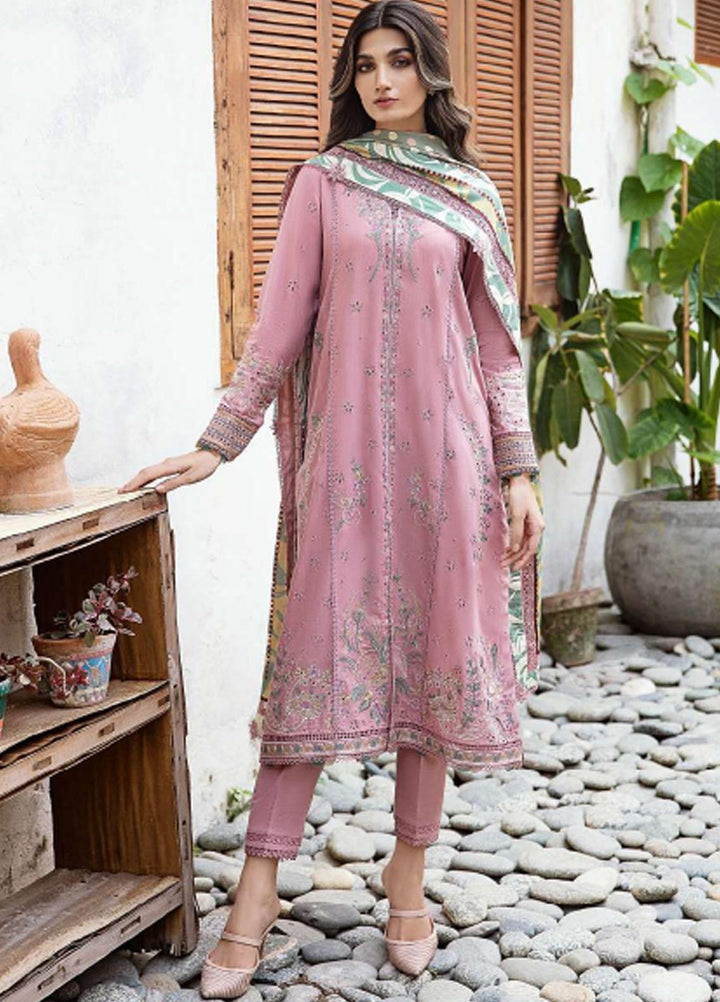 Iris By Jazmin Embroidered Slub Suits Unstitched 3 Piece JZ23IFW D-03 - Winter Collection