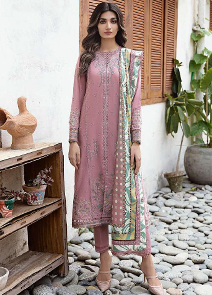 Iris By Jazmin Embroidered Slub Suits Unstitched 3 Piece JZ23IFW D-03 - Winter Collection