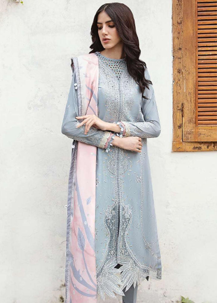 Iris By Jazmin Embroidered Slub Suits Unstitched 3 Piece JZ23IFW D-05 - Winter Collection