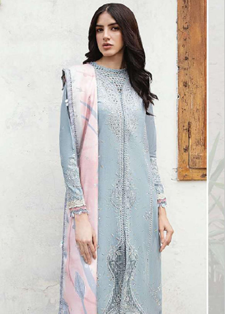 Iris By Jazmin Embroidered Slub Suits Unstitched 3 Piece JZ23IFW D-05 - Winter Collection