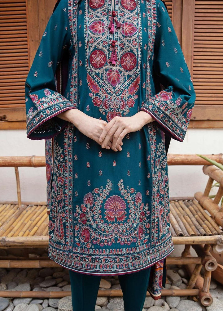 Iris By Jazmin Embroidered Slub Suits Unstitched 3 Piece JZ23IFW D-06 - Winter Collection