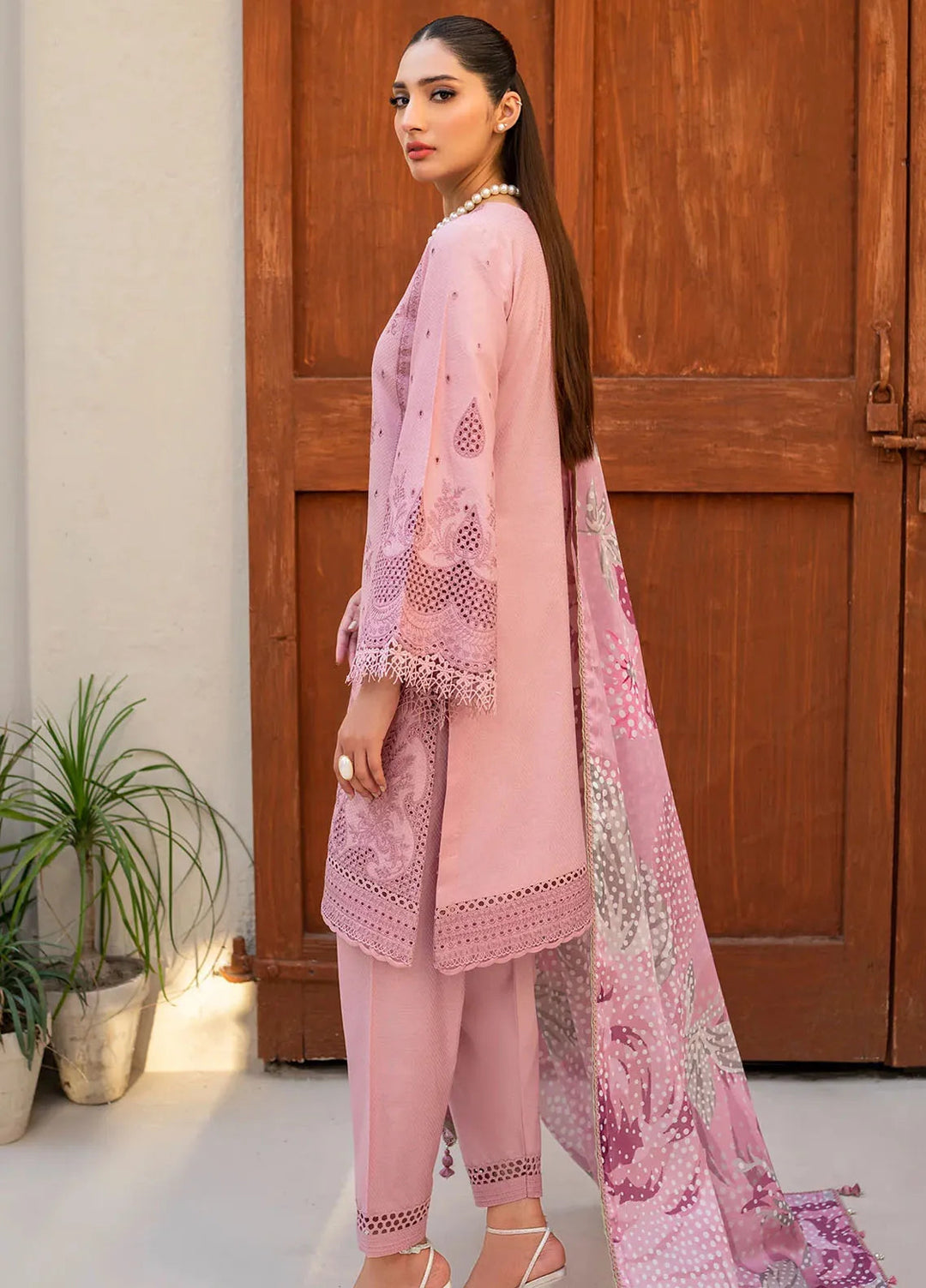 Iris By Jazmin Embroidered Lawn Suits Unstitched 3 Piece JZ24I D1 - Summer Collection