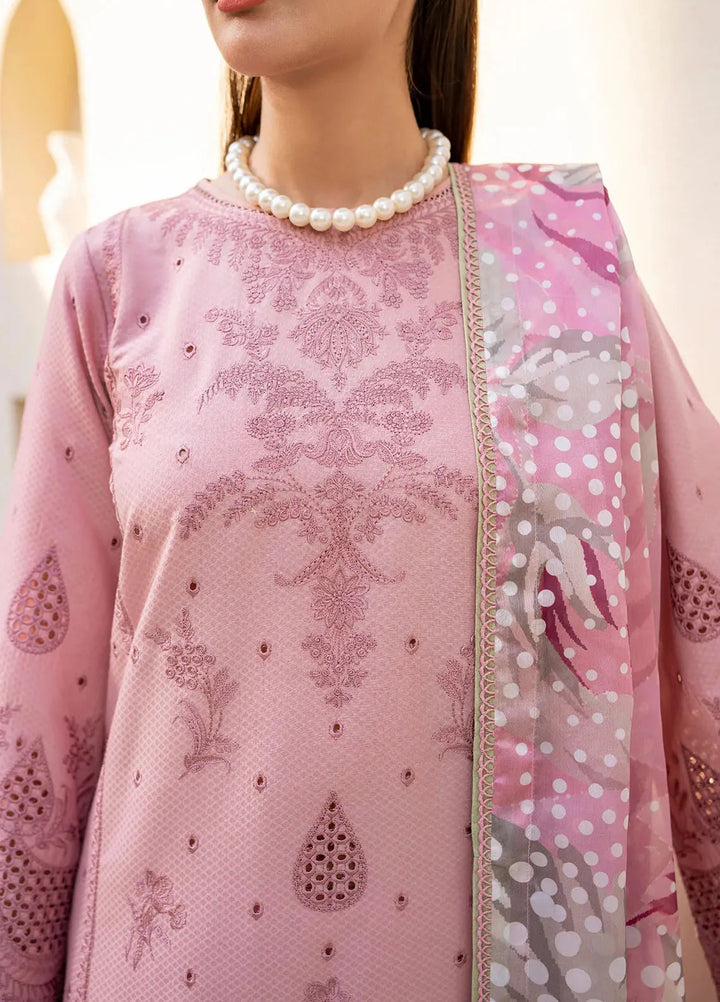 Iris By Jazmin Embroidered Lawn Suits Unstitched 3 Piece JZ24I D1 - Summer Collection
