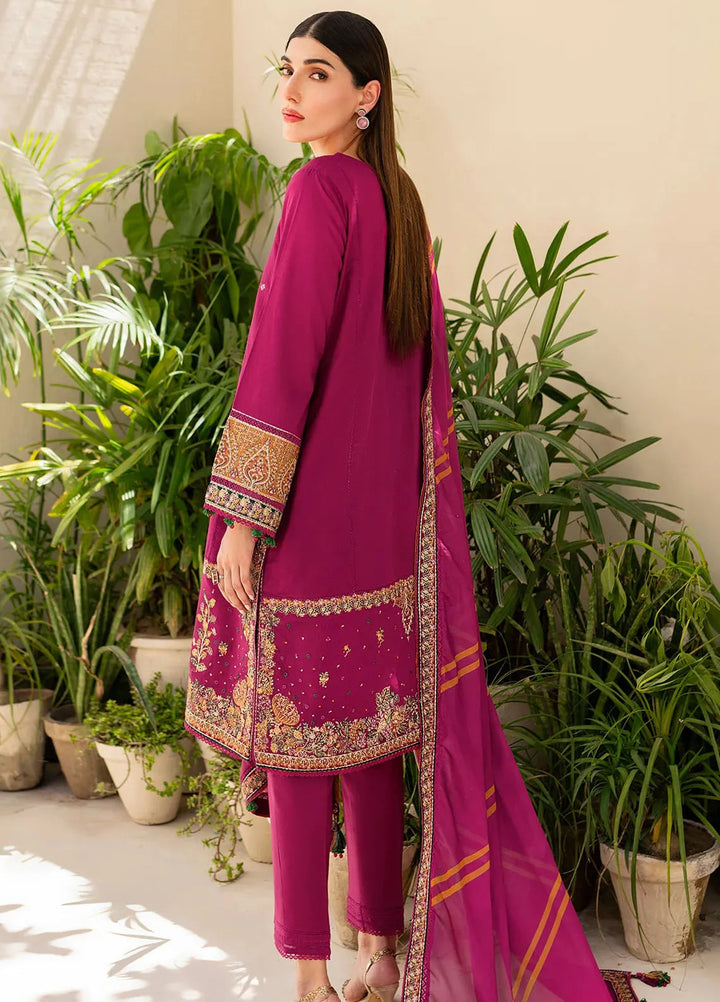 Iris By Jazmin Embroidered Lawn Suits Unstitched 3 Piece JZ24I D10 - Summer Collection