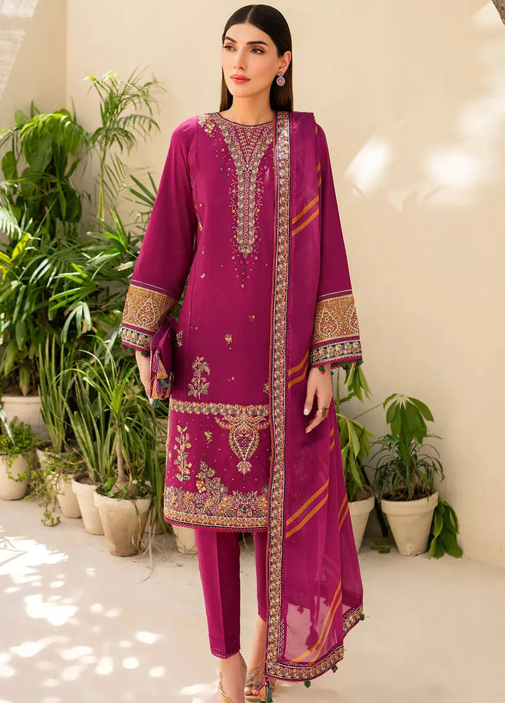 Iris By Jazmin Embroidered Lawn Suits Unstitched 3 Piece JZ24I D10 - Summer Collection