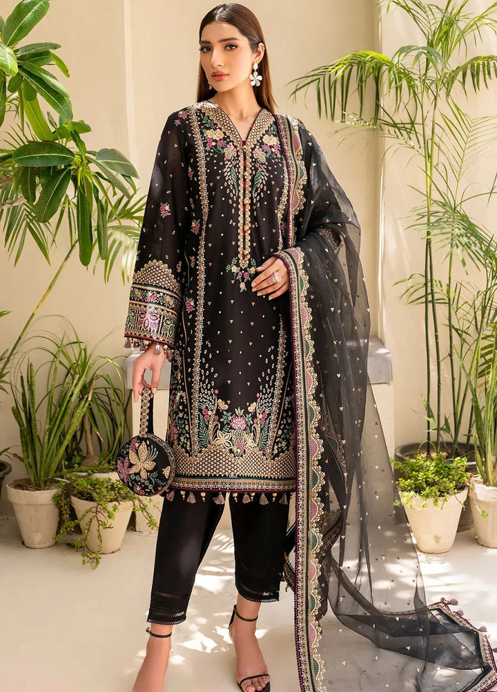 Iris By Jazmin Embroidered Lawn Suits Unstitched 3 Piece JZ24I D4 - Summer Collection